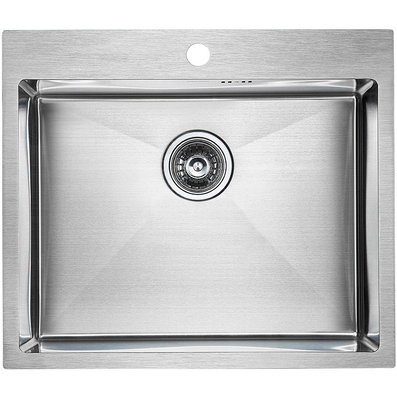 Мойка кухонная Paulmark Brim PM215951-BS 590*510 мм (брашированная сталь)