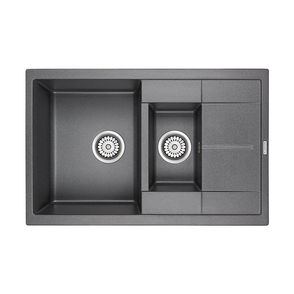 Мойка кухонная Paulmark Feste PM237850-DG 775*495 мм (графит)