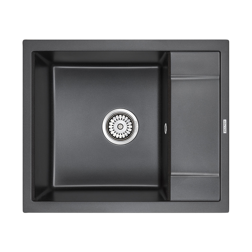 Мойка кухонная Paulmark Optimum PM216050-BL 600*500 мм (черный)