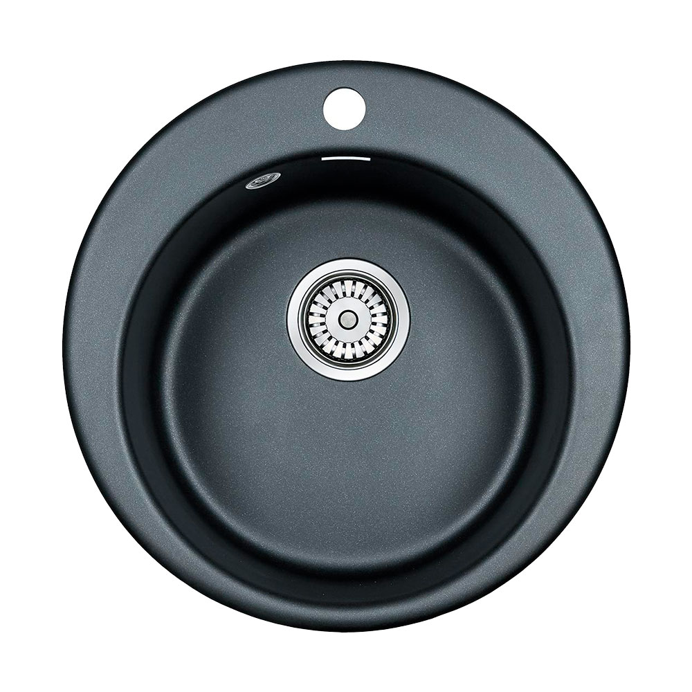 Мойка кухонная Paulmark Gelegen PM404800-BLM 480*480 мм (черный металлик)