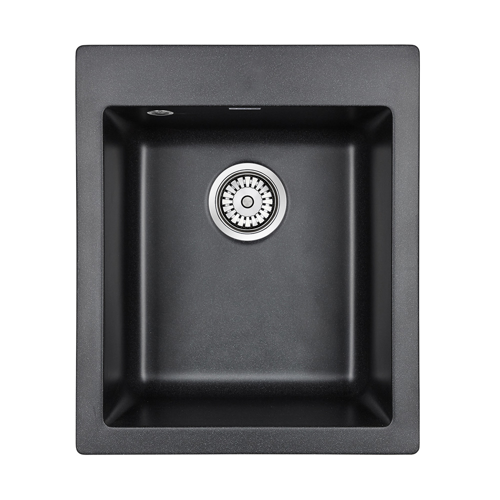 Мойка кухонная Paulmark Leer PM104249-BL 415*490 мм (черный)