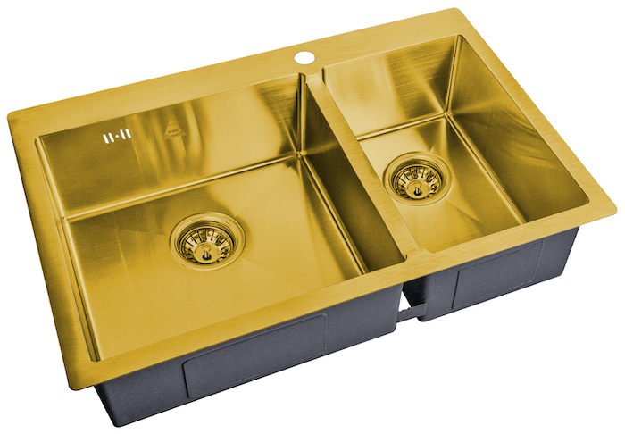 Мойка кухонная Zorg SH 78-2-51-R BRONZE 780*510 мм R (бронза)