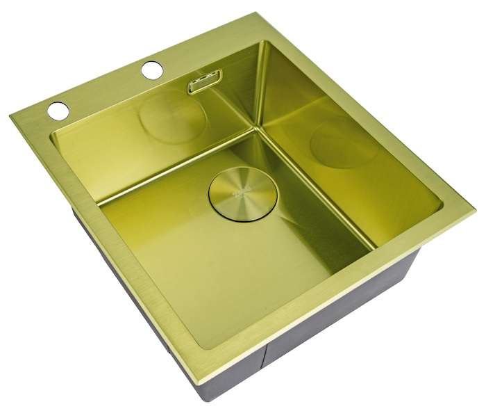 Мойка кухонная Zorg LUX 4551 GOLD SATIN 450*510 мм (золото)