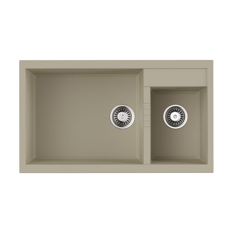 Кухонная мойка Omoikiri Tedori 86-2-LB-BE 4993933 860*500 мм (ваниль)