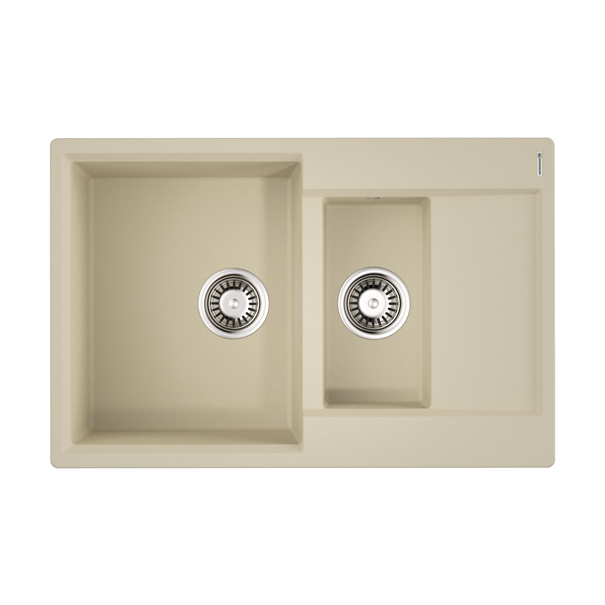 Кухонная мойка Omoikiri Daisen 78-2T BE 4993529 780*510 мм (ваниль)