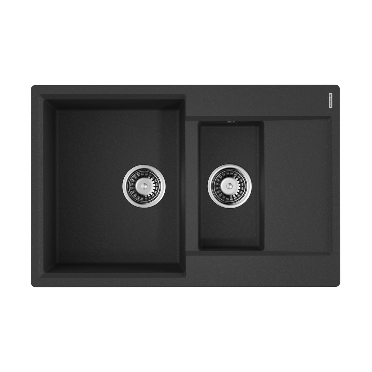 Кухонная мойка Omoikiri Daisen 78-2T BL 4993535  780*510 мм (чёрный)