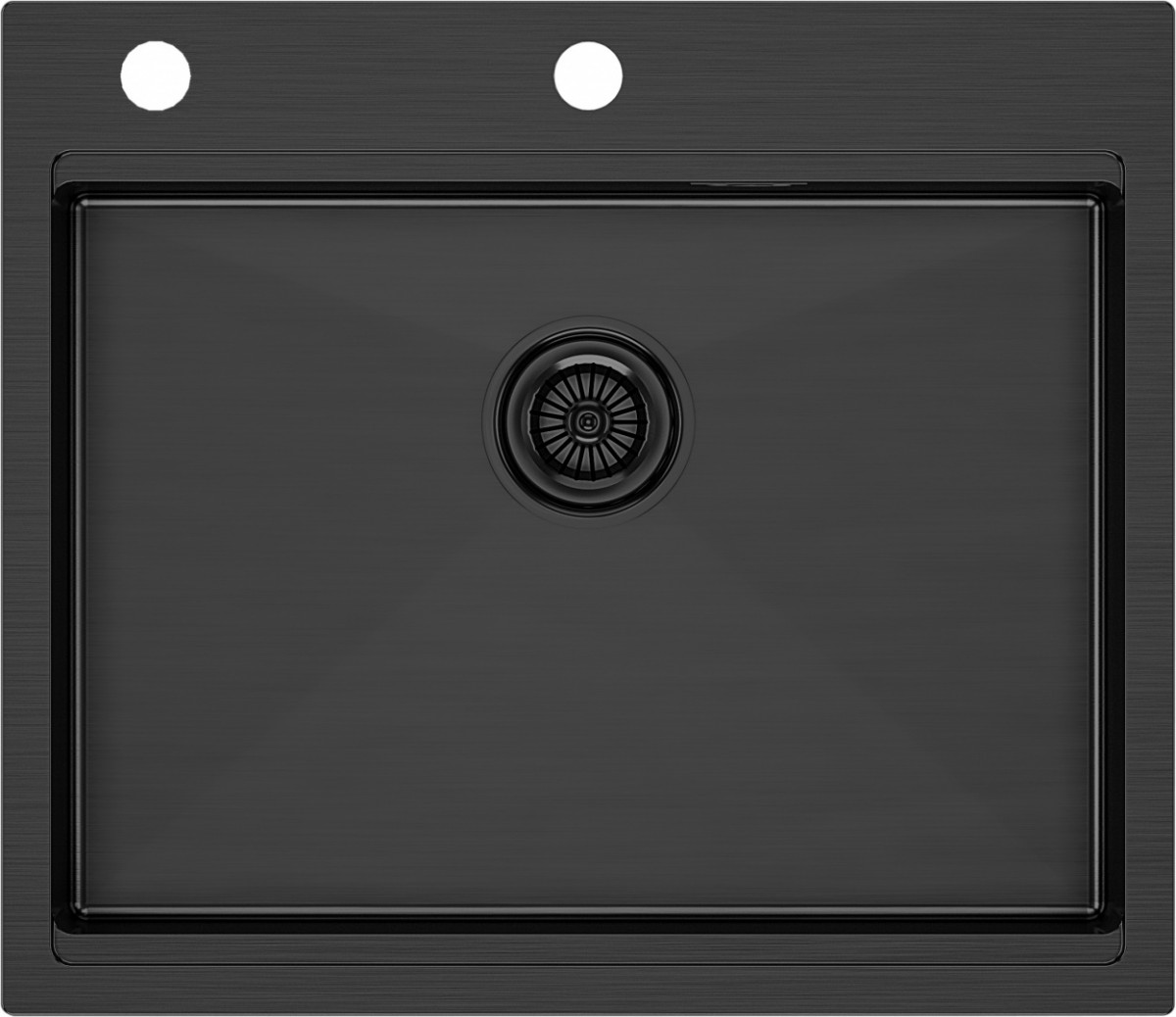 Кухонная мойка Paulmark Brim Pro PM705951-GM 590*510 мм (воронёная сталь)