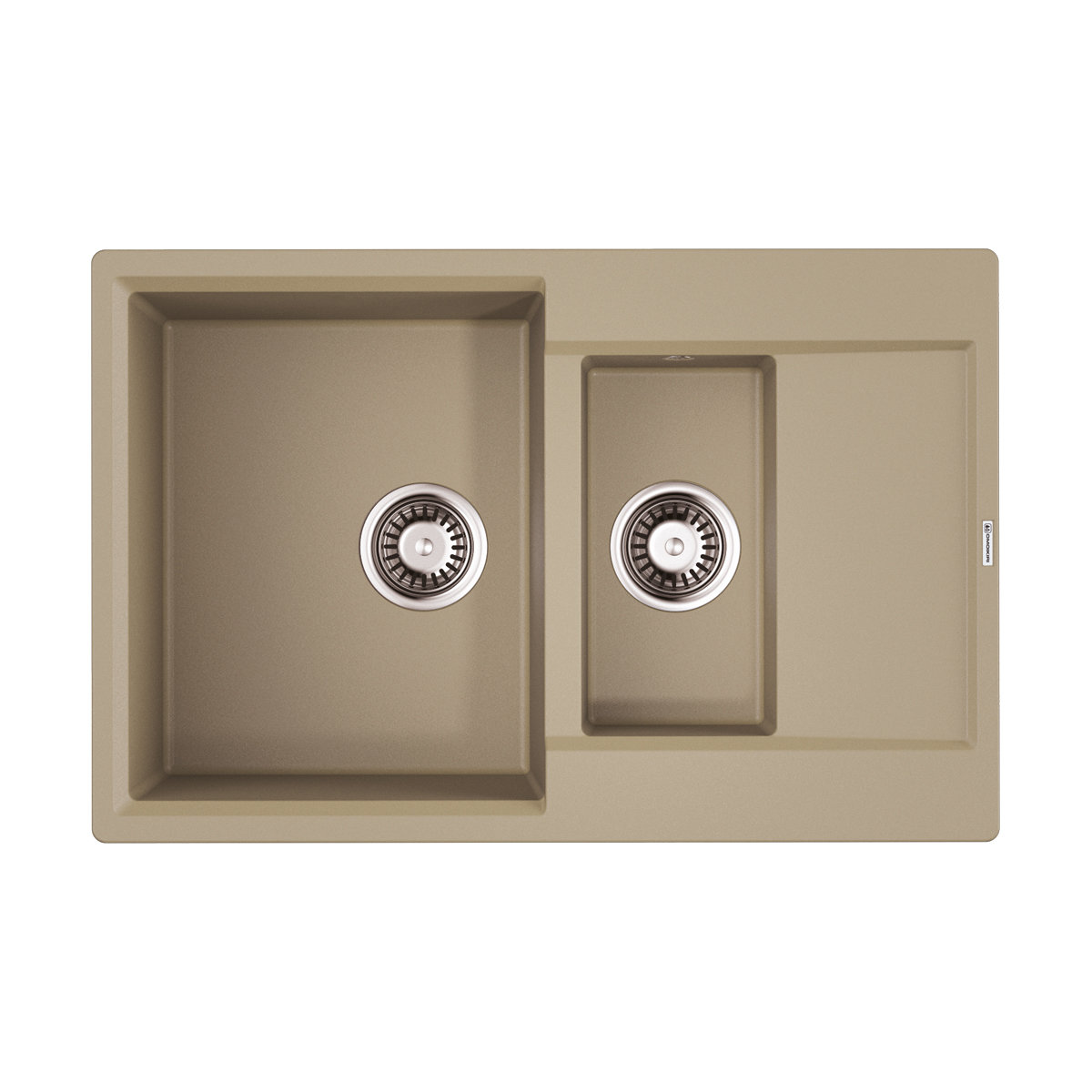 Кухонная мойка Omoikiri Daisen 78-2T CH 4993531 780*510 мм (шампань)