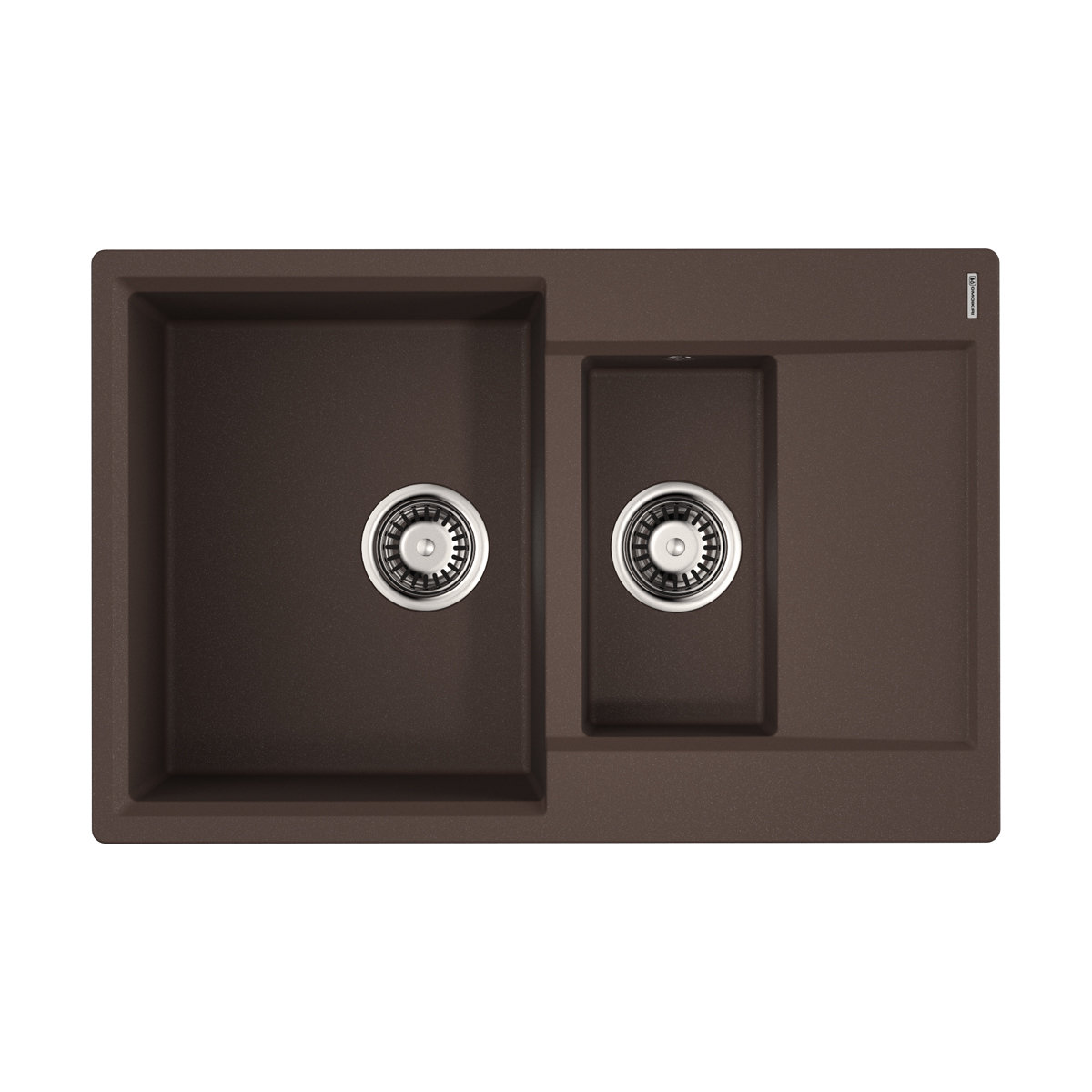 Кухонная мойка Omoikiri Daisen 78-2T DC 4993534 780*510 мм (тёмный шоколад)