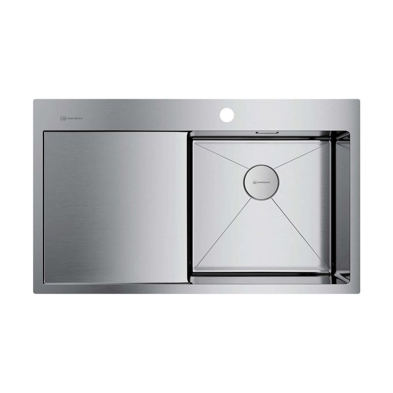 Кухонная мойка Omoikiri Akisame 86-IN-R 4993763 860*510 мм (нержавеющая сталь)