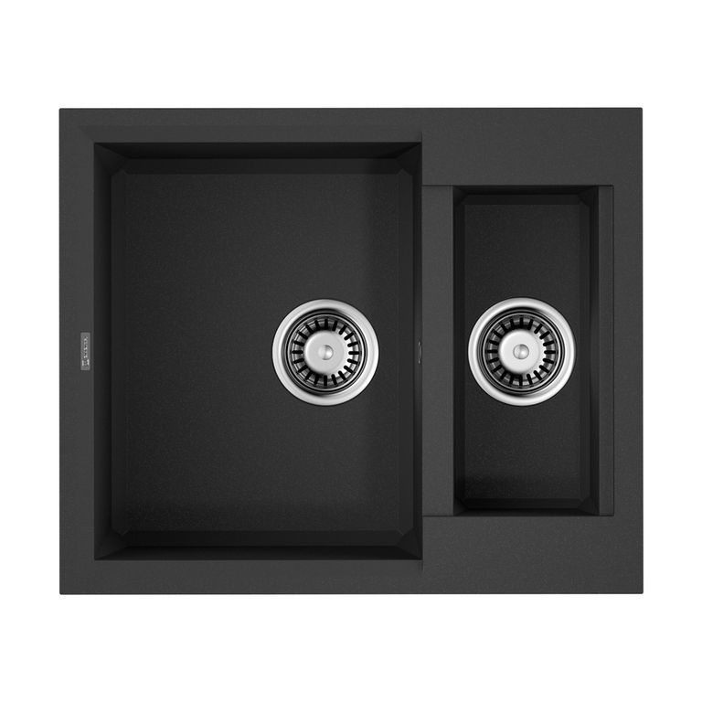 Кухонная мойка Omoikiri Sakaime 60-2-BL 4993908 600*500 мм (чёрный)