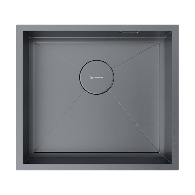Кухонная мойка Omoikiri Kasen 49-16 INT GM 4997055 490*440 мм (воронёная сталь)