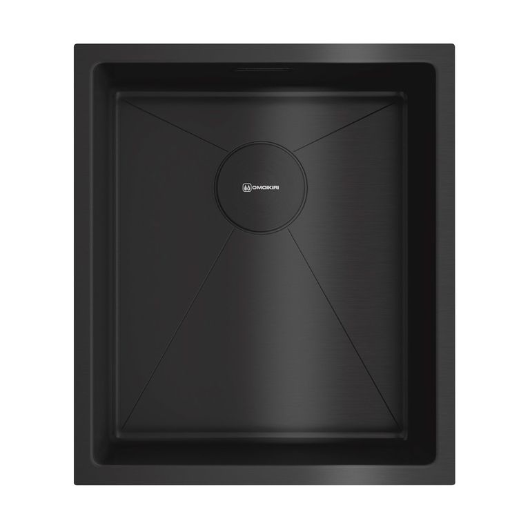Кухонная мойка Omoikiri Taki 38-U/IF-GB 4997016 380*440 мм (графит)