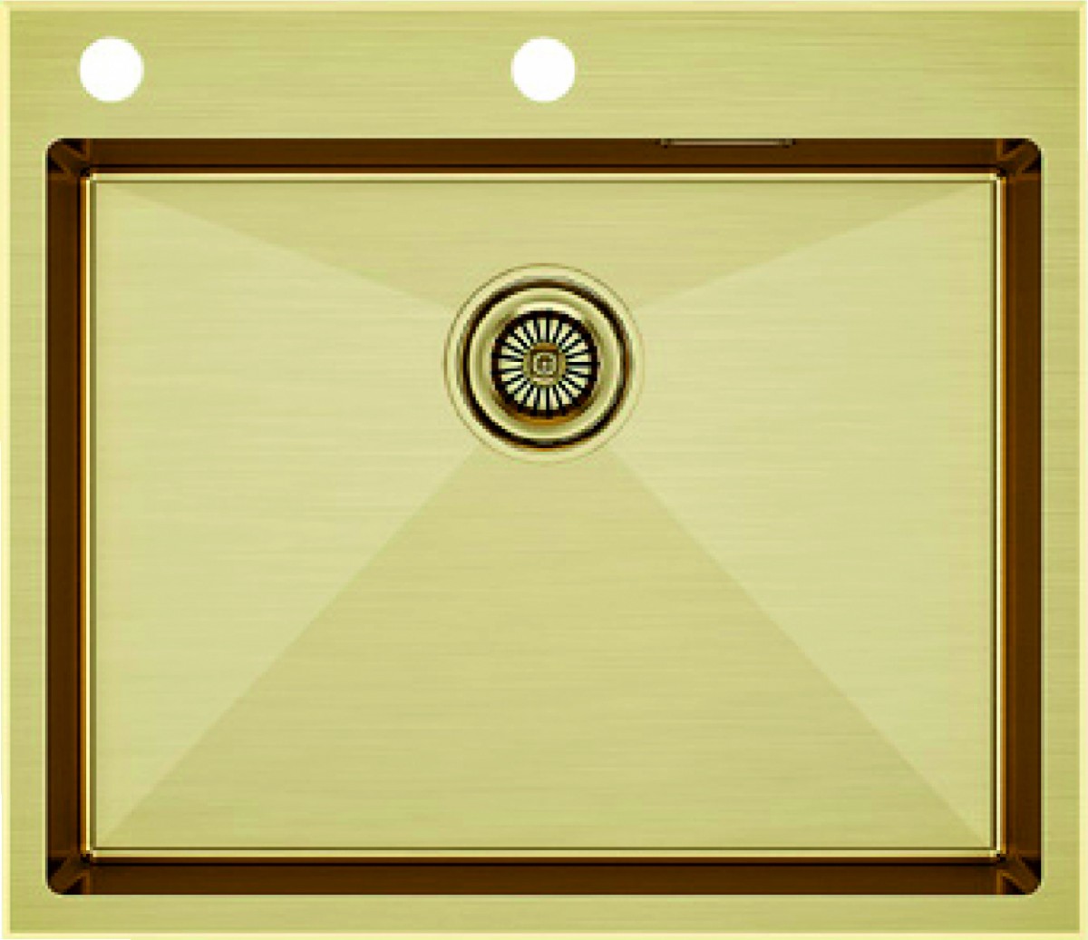 Кухонная мойка Paulmark Brim Edge PM775951-BG 590*510 мм (брашированное золото)