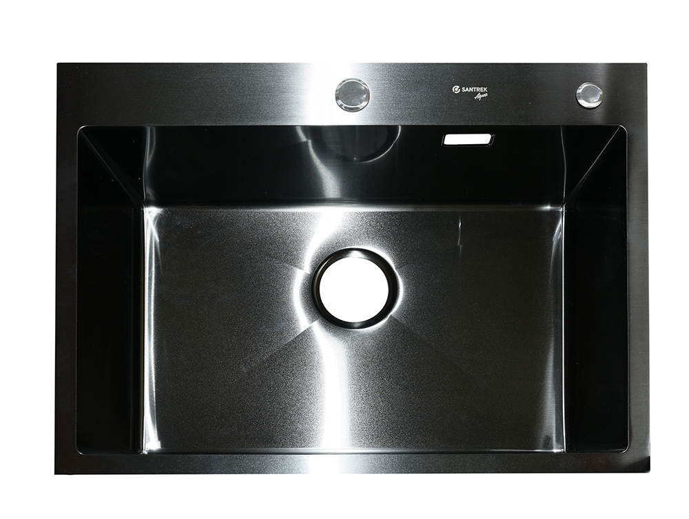 Кухонная мойка Santrek Aqua D6548HB 650*480 мм (чёрный)