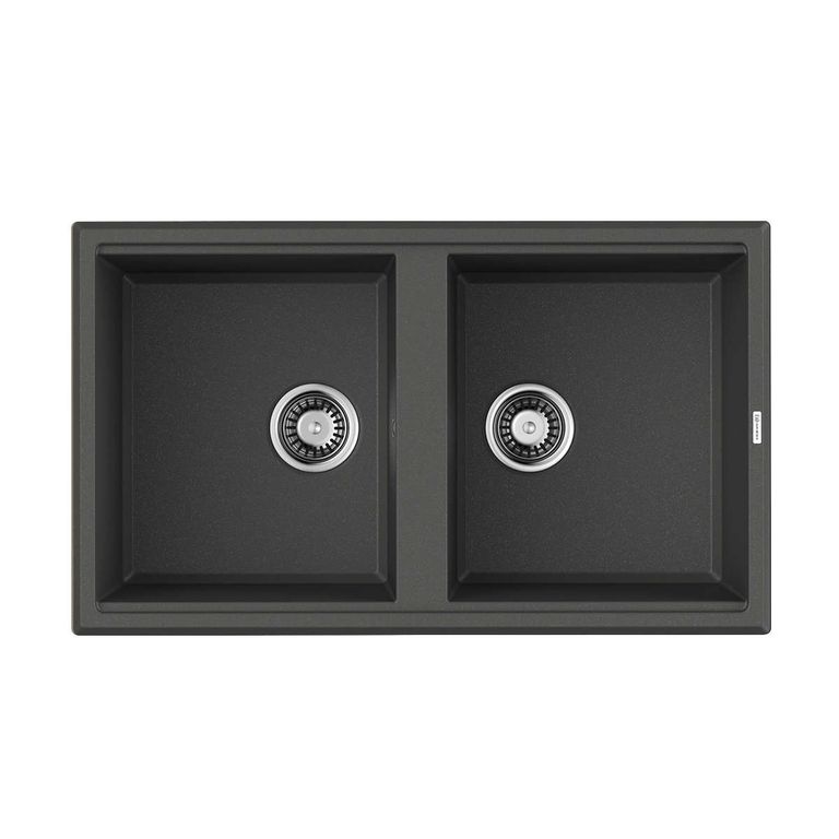 Кухонная мойка Omoikiri Tedori 86-2-BL 4993924 860*510 мм (чёрный)