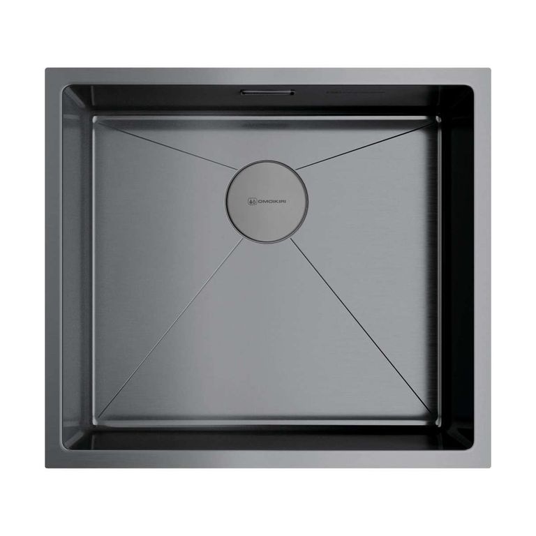 Кухонная мойка Omoikiri Taki 49-U/IF-GM 4973524 490*440 мм (воронёная сталь)