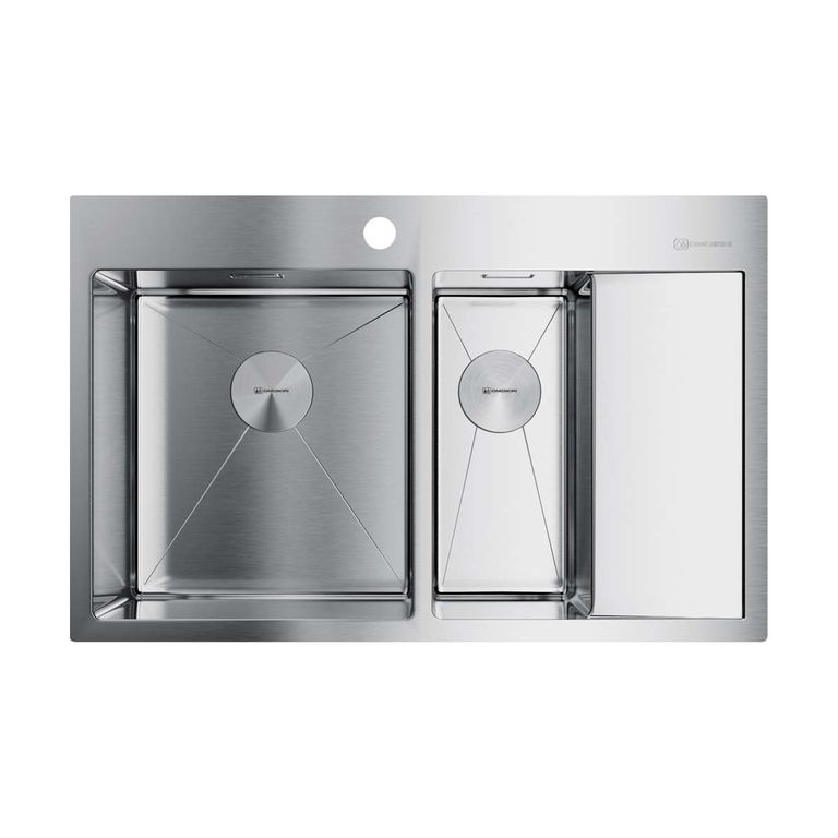 Кухонная мойка Omoikiri Akisame 78-2-IN-L 4973062 780*510 мм (нержавеющая сталь)