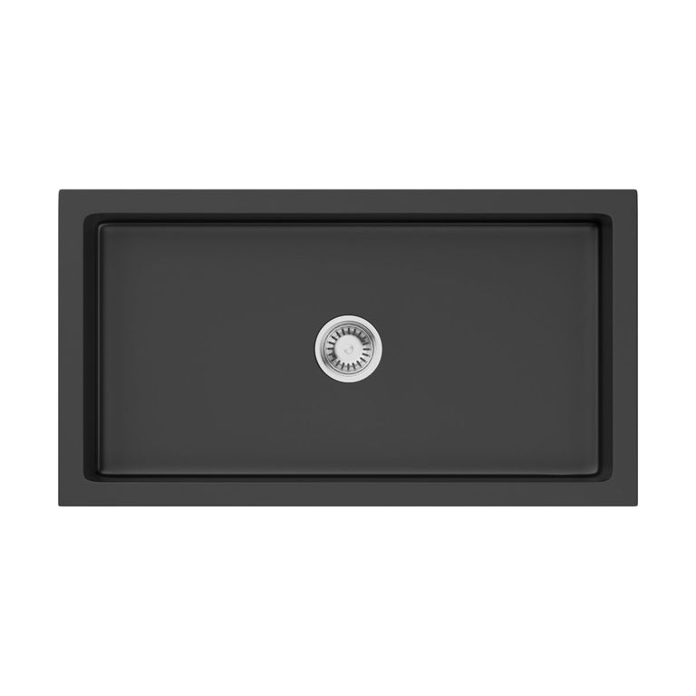 Кухонная мойка Omoikiri Mikura 83-BL 4997081 840*460 мм (чёрный)