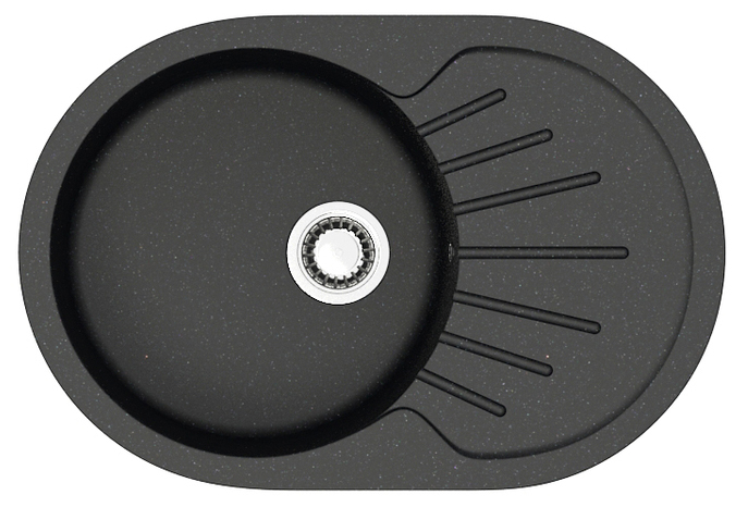 Кухонная мойка Azario Flora CS00079913 730*450 мм (чёрный)