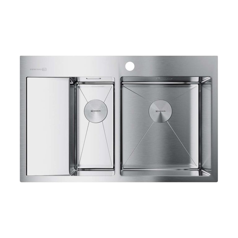 Кухонная мойка Omoikiri Akisame 78-2-IN-R 4973063 780*510 мм (нержавеющая сталь)