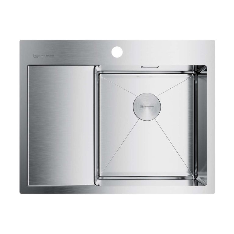 Кухонная мойка Omoikiri Akisame 65-IN-R 4973059 650*510 мм (нержавеющая сталь)