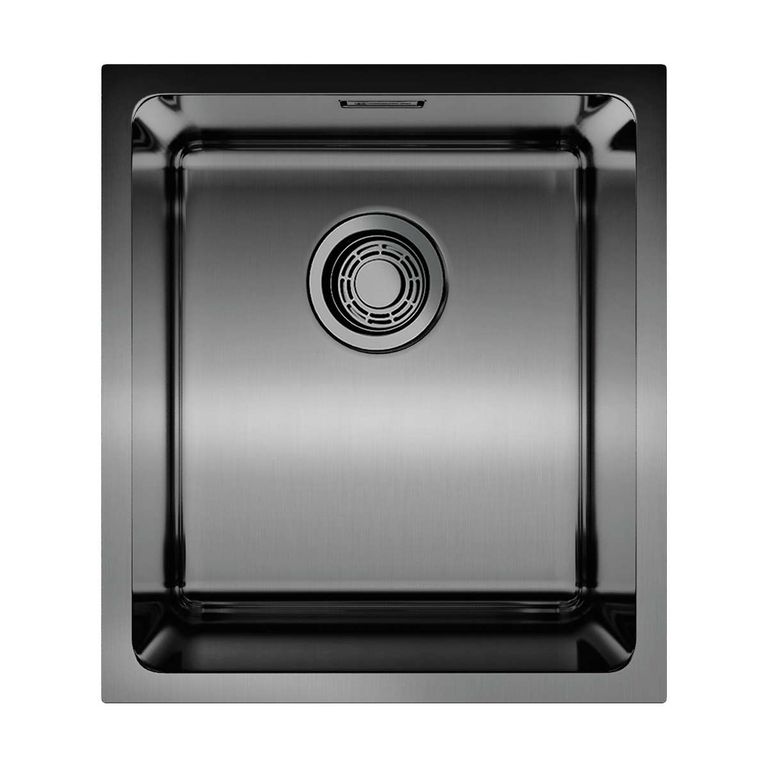 Кухонная мойка Omoikiri Tadzava 39-U-GM 499307 390*440 мм (воронёная сталь)