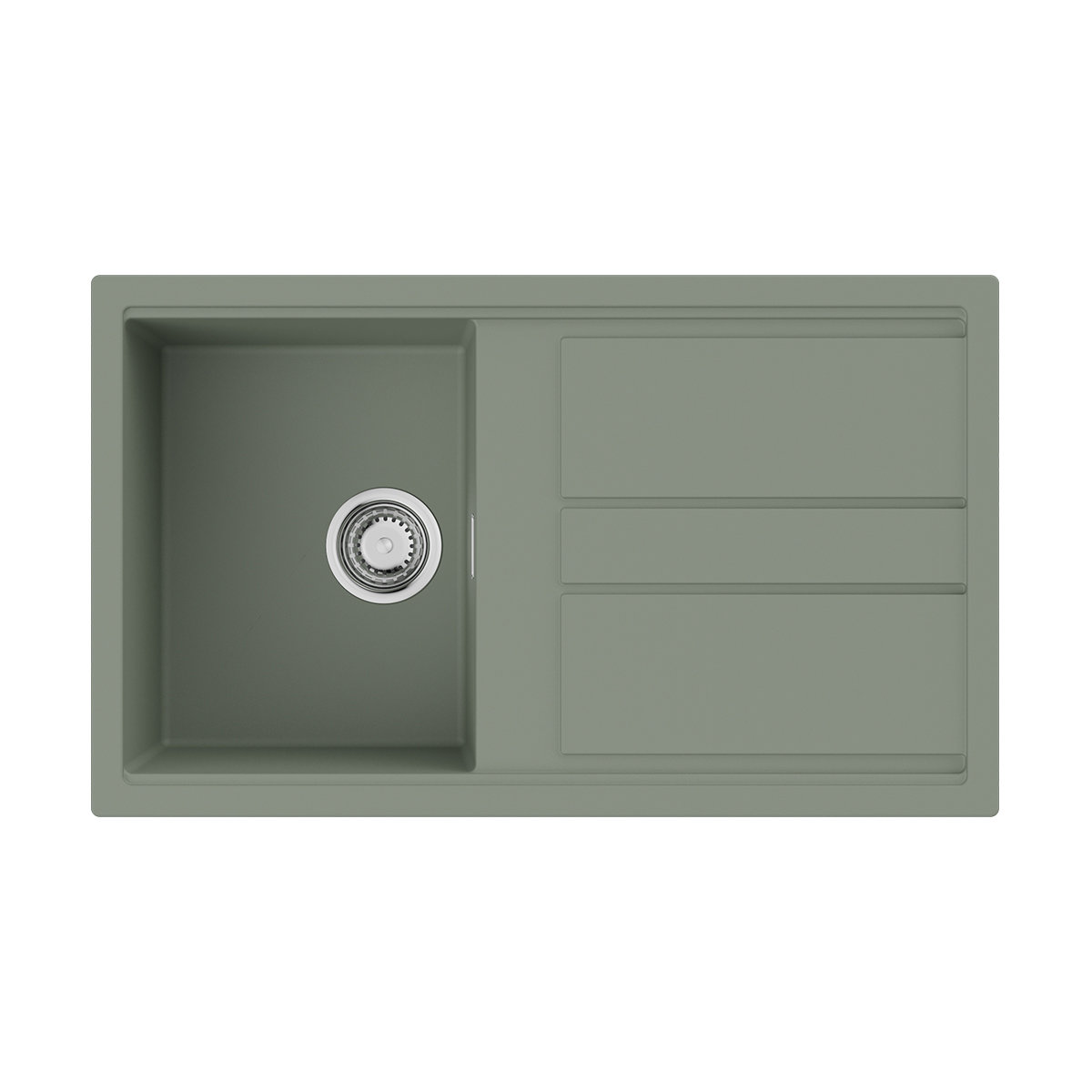Кухонная мойка Omoikiri Kitagawa 86 WG 4993250 860*510 мм (wind green)