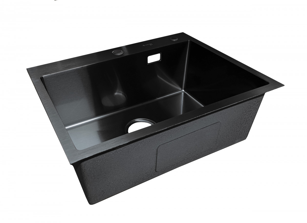 Кухонная мойка Santrek Aqua D6045B 600*450 мм (чёрный)