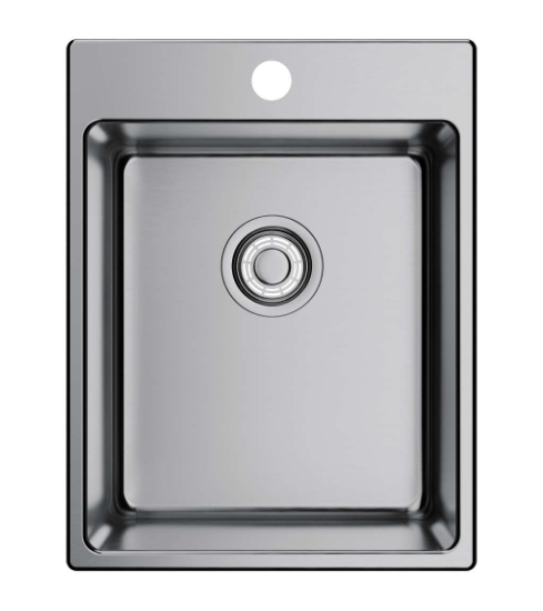 Кухонная мойка Omoikiri Amadare 60-2-IN-L 4997028 390*505 мм (нержавеющая сталь)