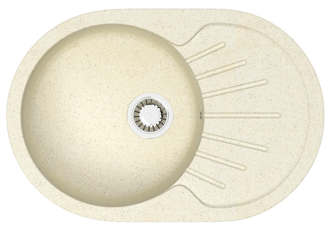 Кухонная мойка Azario Flora CS00079912 730*450 мм (бежевый)