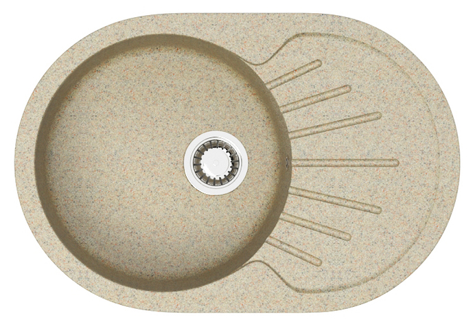 Кухонная мойка Azario Flora CS00079915 730*450 мм (песочный)
