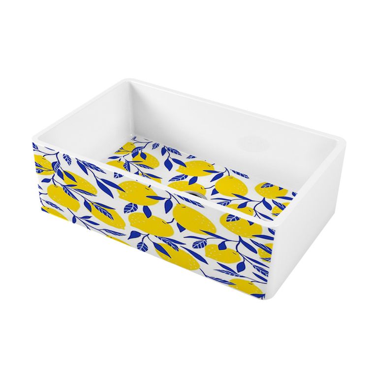 Кухонная мойка Omoikiri Mikura 76-Lemon 4993020 760*460 мм (white)