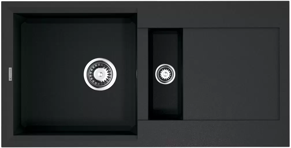 Кухонная мойка Omoikiri Sakaime 86-2-BL 4993117 860*435 мм (чёрный)