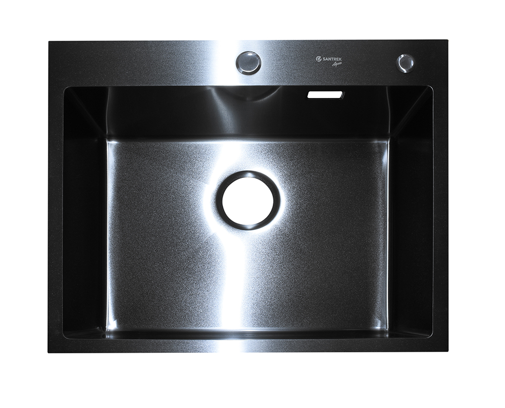 Кухонная мойка Santrek Aqua D6050HB 600*500 мм (чёрный) 