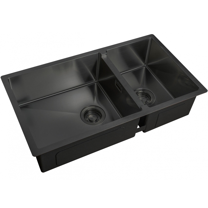 Мойка кухонная Zorg ZL R 780-2-440 GRAFIT 780*440 мм (графит)