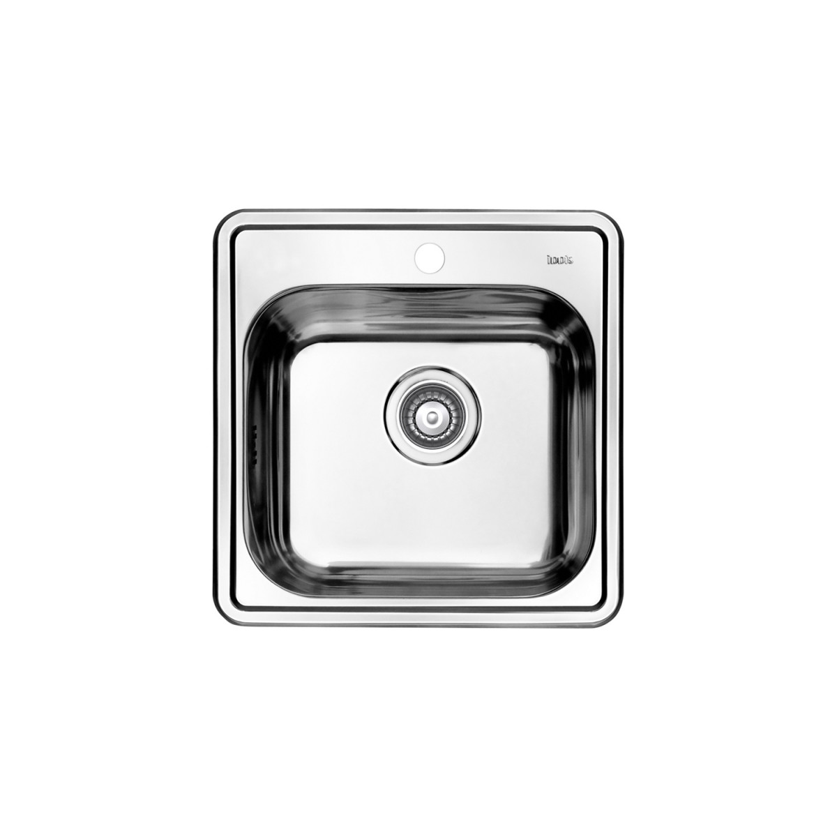 Кухонная мойка IDDIS Strit STR48S0i77S 485*485 мм (сатин) с сифоном