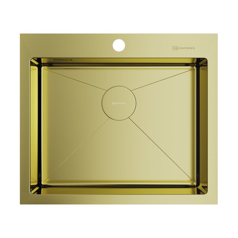 Кухонная мойка Omoikiri Akisame 59-LG 4973082 590*510 мм (светлое золото)