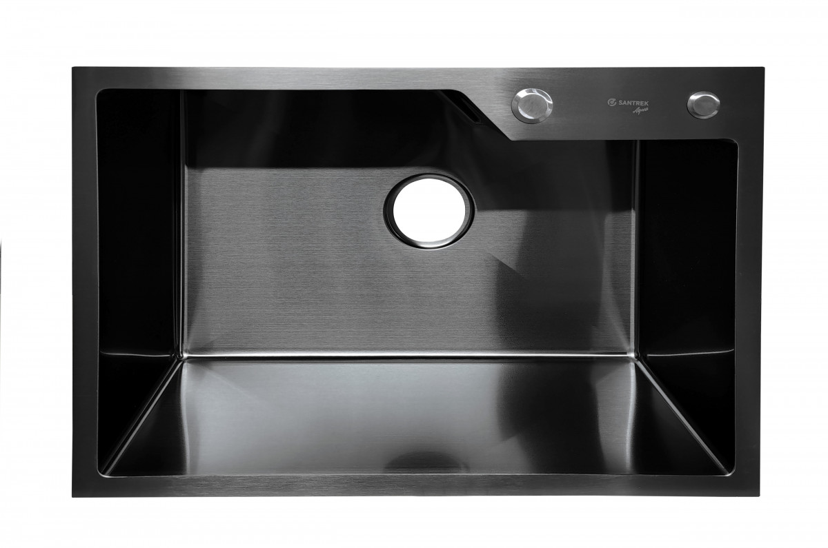 Кухонная мойка Santrek Aqua D6548NB 650*480 мм (чёрный)