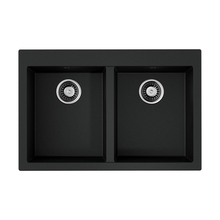 Кухонная мойка Omoikiri Bosen 80-2-BL 4993836 800*530 мм (чёрный)