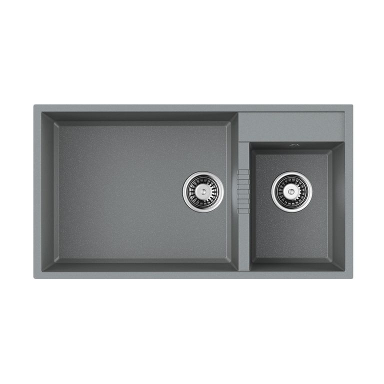 Кухонная мойка Omoikiri Tedori 85-2-U-GR 4993542 850*465 мм (leningrad grey)