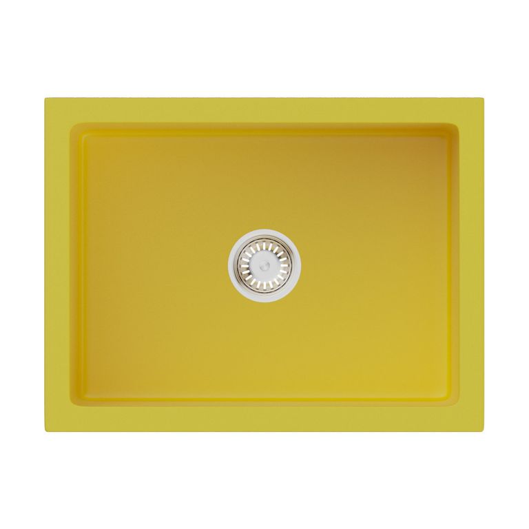 Кухонная мойка Omoikiri Mikura 61-SL Matt 4911260 610*460 мм (жёлтый)