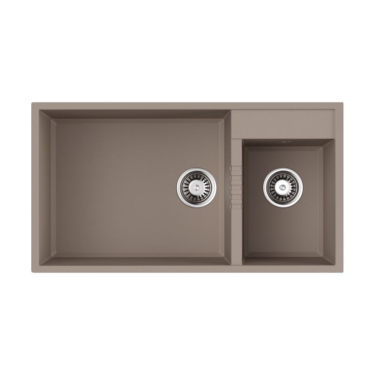 Кухонная мойка Omoikiri Tedori 85-2-U-SA 4993942 850*465 мм (бежевый)