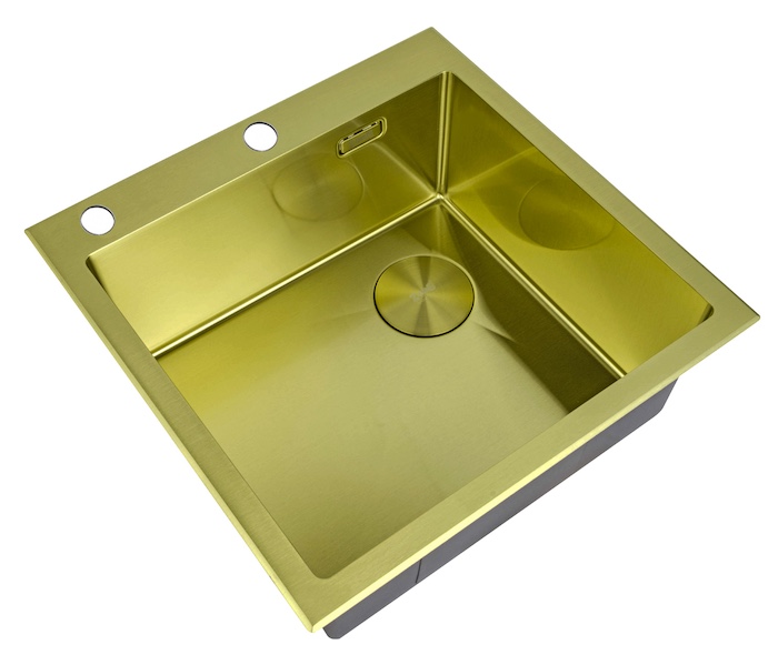 Мойка кухонная Zorg LUX 5151 GOLD SATIN 510*510 мм (золото)