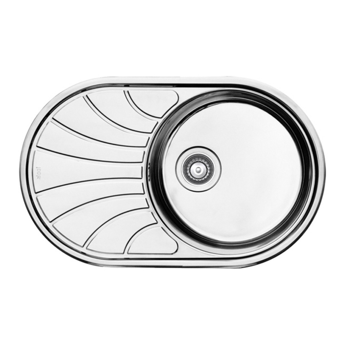 Кухонная мойка IDDIS Suno SUN77SDi77S 770*480 мм (сатин) с сифоном