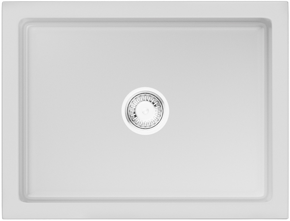 Кухонная мойка Omoikiri Mikura 61 WH Glossy 4993257 610*460 мм (белый)