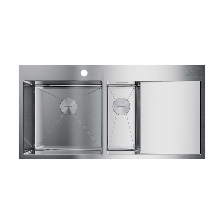 Кухонная мойка Omoikiri Akisame 100-2-IN-L 4973544 1000*510 мм (нержавеющая сталь)