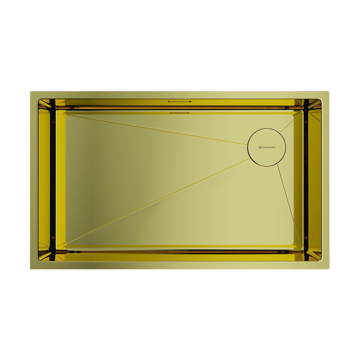 Кухонная мойка Omoikiri Taki 74-U/IF SIDE LG 4993171 740*440 (светлое золото)