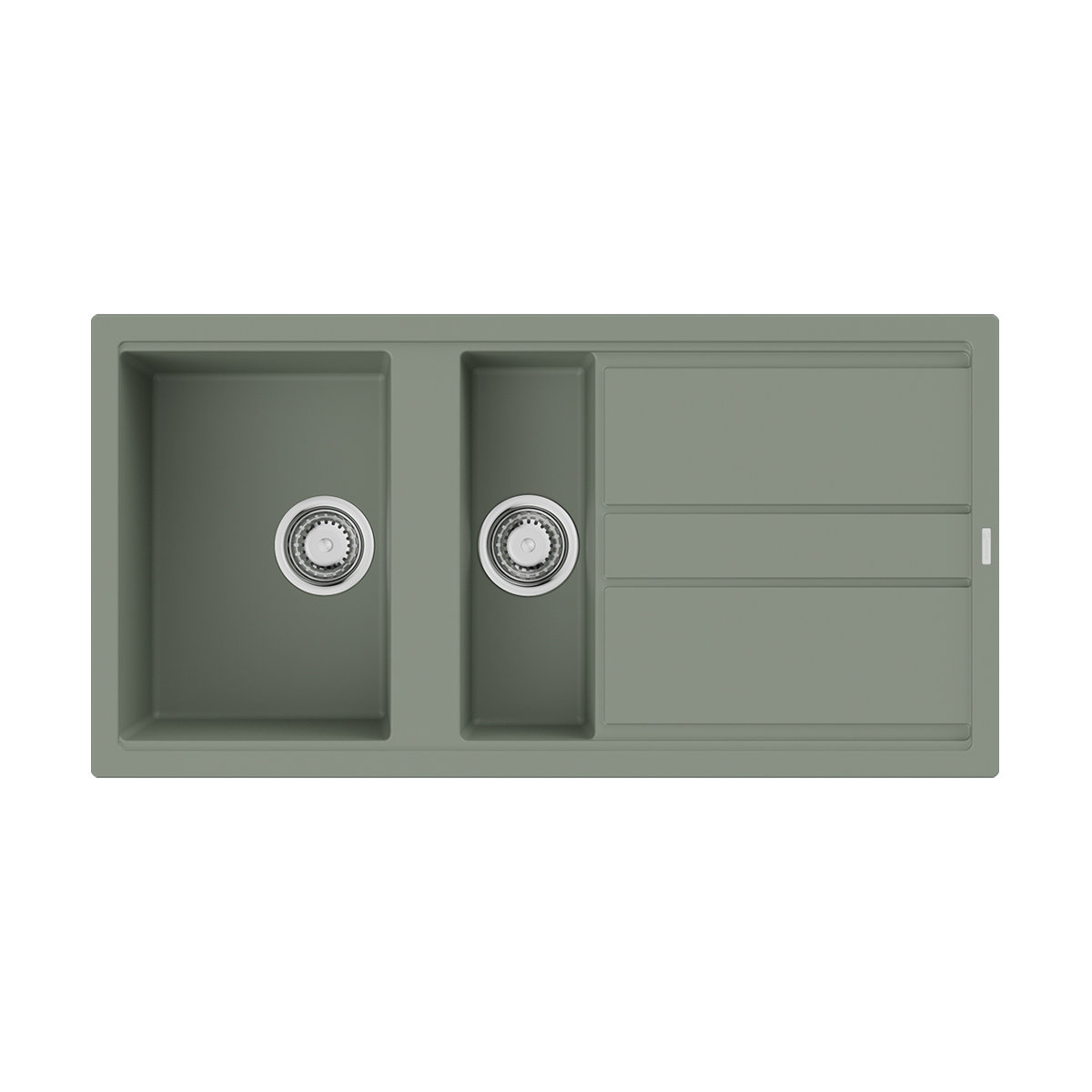 Кухонная мойка Omoikiri Kitagawa 100-2 WG 4993252 1000*510 мм (wind green)