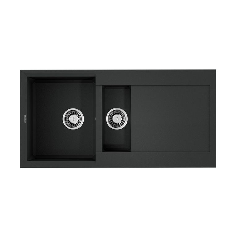 Кухонная мойка Omoikiri Sakaime 100-2-BL 4993892 1000*500 мм (чёрный)